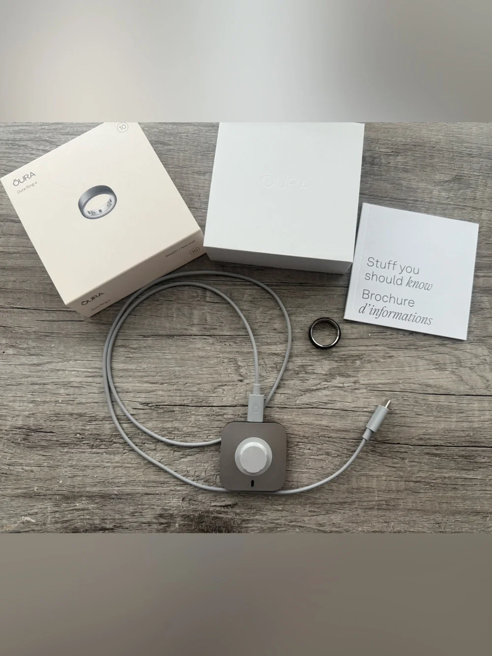 OURA RING 4 generation stealth size 10 fitness sleep activity stress tracker